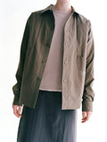 PAS NORMAL STUDIOS Off Race Tech Overshirt - Ash Brown