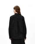 PAS NORMAL STUDIOS Off Race Seersucker Shirt - Dark Navy