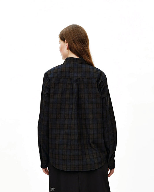 PAS NORMAL STUDIOS Off Race Seersucker Shirt - Dark Navy