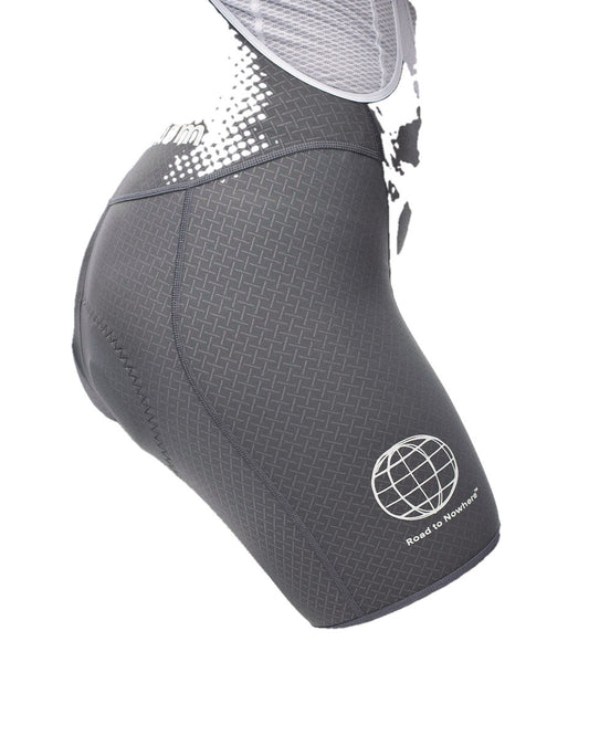 PAS NORMAL STUDIOS Mechanism Logo Women Bib Shorts - Medium Grey