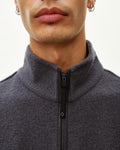 PAS NORMAL STUDIOS Off Race Boiled Wool Half Zip - Steel