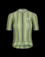 PAS NORMAL STUDIOS Women Solitude Jersey - Dark Moss / Lime Green