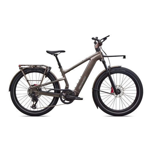 SPECIALIZED Turbo Vado 3 EVO 6.0 Ebike - GLOSS WARM SMOKE METALLIC / SATIN BRUSHED CHROME