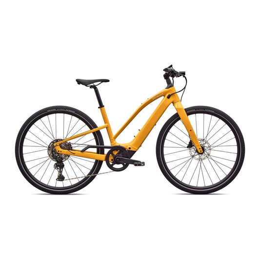 SPECIALIZED Turbo Vado SL 2 4.0 Step Through Ebike - GLOSS BRASSY YELLOW / METALLIC WHITE SILVER FROST REFLECTIVE