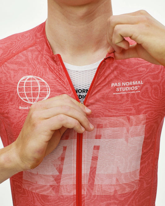 PAS NORMAL STUDIOS Mechanism Logo Jersey - AOP RTN Classic Red
