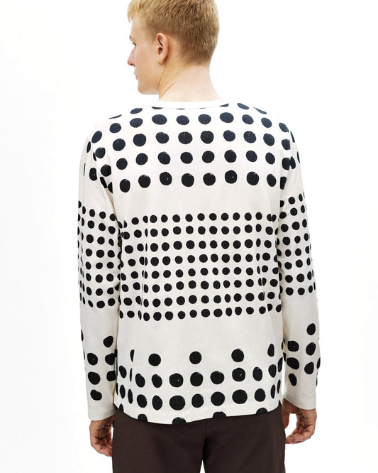 PAS NORMAL STUDIOS Off Race Graphic Long Sleeve TShirt - Off White