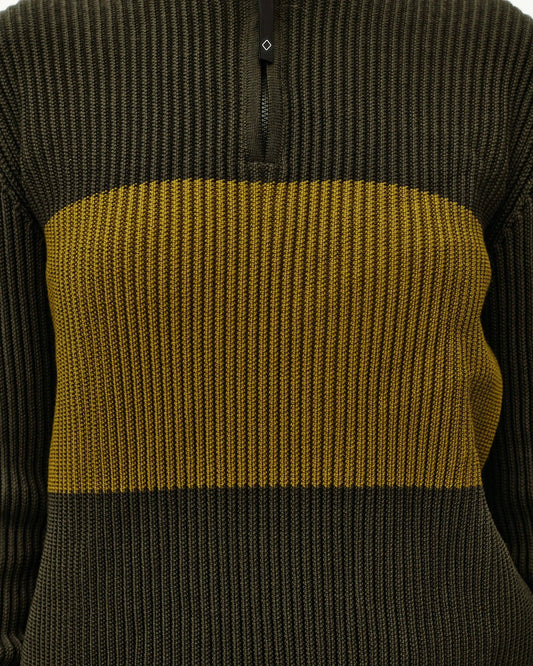 PAS NORMAL STUDIOS Off Race Merino Knit Half Zip - Olive