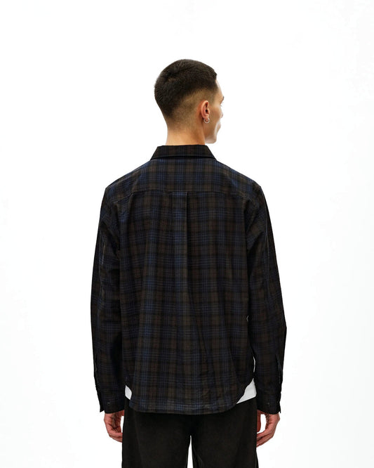 PAS NORMAL STUDIOS Off Race Seersucker Shirt - Dark Navy