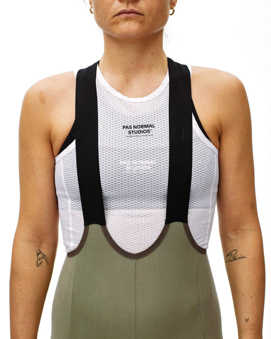 PAS NORMAL STUDIOS Women Escapism Cargo Bibs - Light Olive