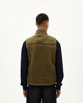 PAS NORMAL STUDIOS Off Race Pile Fleece Chaleco de ciclisme - Deep Olive