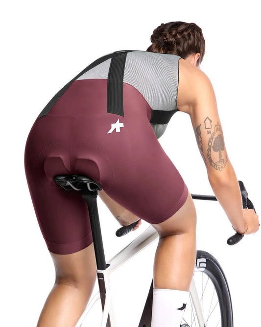 ASSOS Uma GT Women Bib Shorts S11 - Burgundy Red