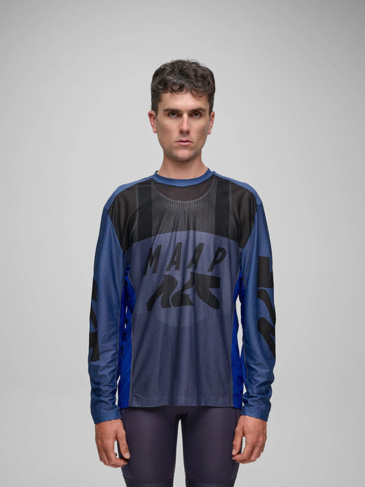 MAAP Alt_Road Air Mesh LS Tee - Mixed Blue