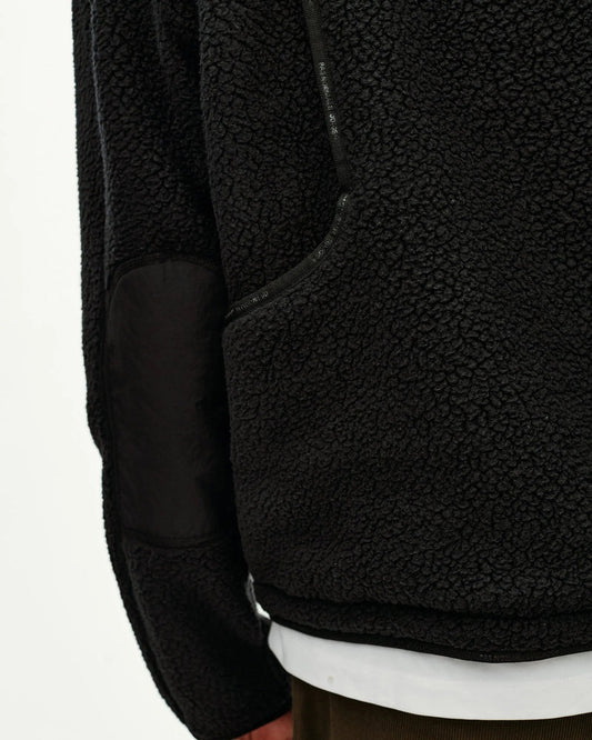 PAS NORMAL STUDIOS Off Race Pile Fleece Jacket - Black