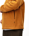 PAS NORMAL STUDIOS Off Race Boiled Wool Half Zip - Ochre
