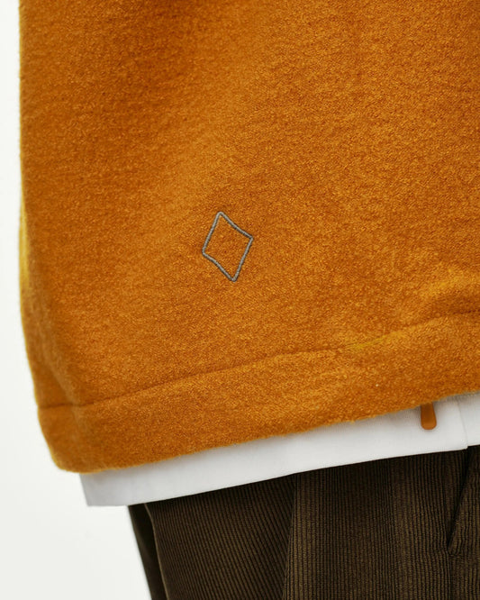 PAS NORMAL STUDIOS Off Race Boiled Wool Half Zip - Ochre