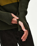 PAS NORMAL STUDIOS Off Race Merino Knit Half Zip - Olive