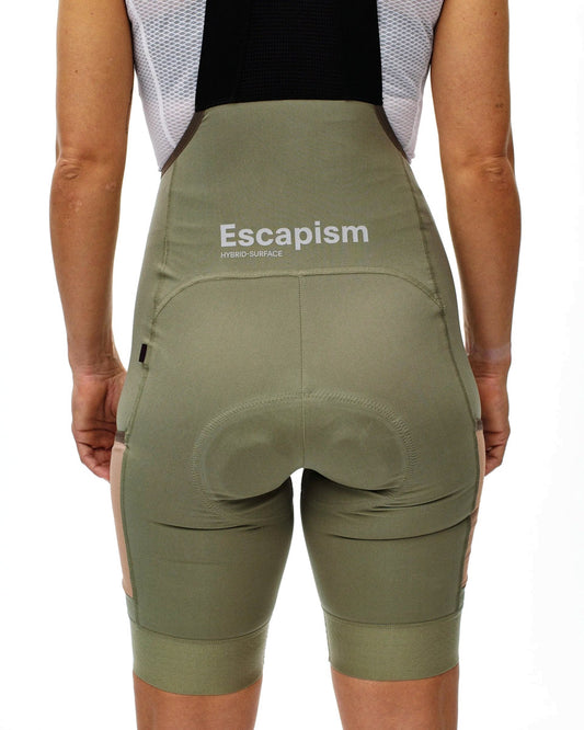 PAS NORMAL STUDIOS Women Escapism Cargo Bibs - Light Olive