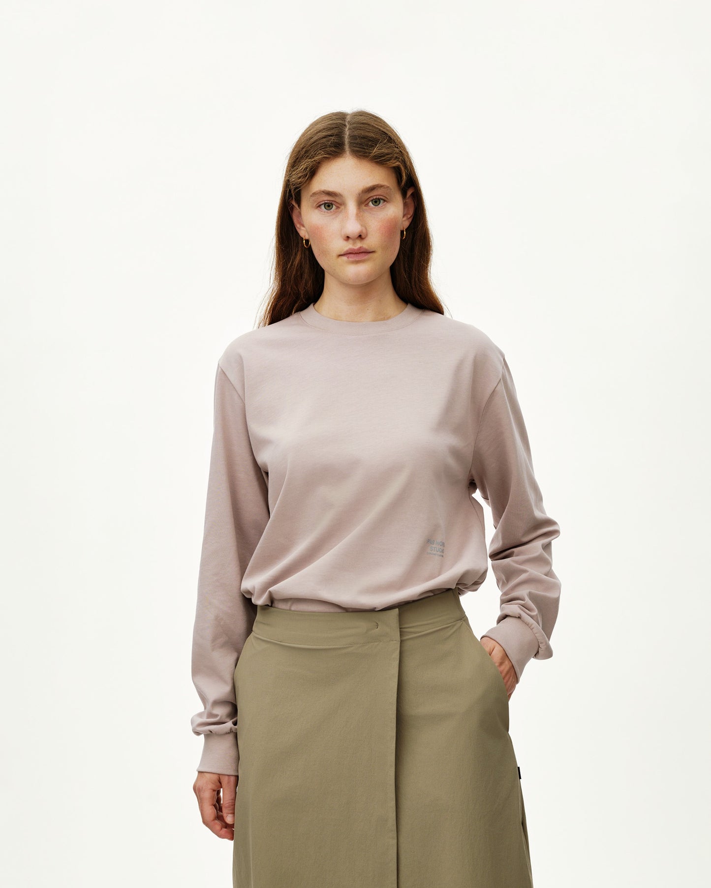 PAS NORMAL STUDIOS OffRace Long Sleeve Graphic Shirt - Haze