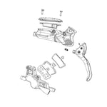 SRAM Red eTap AXS E1 Flat Mount Caliper - Silver