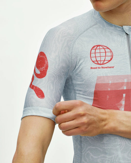 PAS NORMAL STUDIOS Mechanism Logo Jersey - AOP RTN Light Aqua