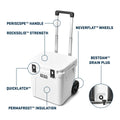 YETI Roadie 48 Wheeled Cooler - Charcoal