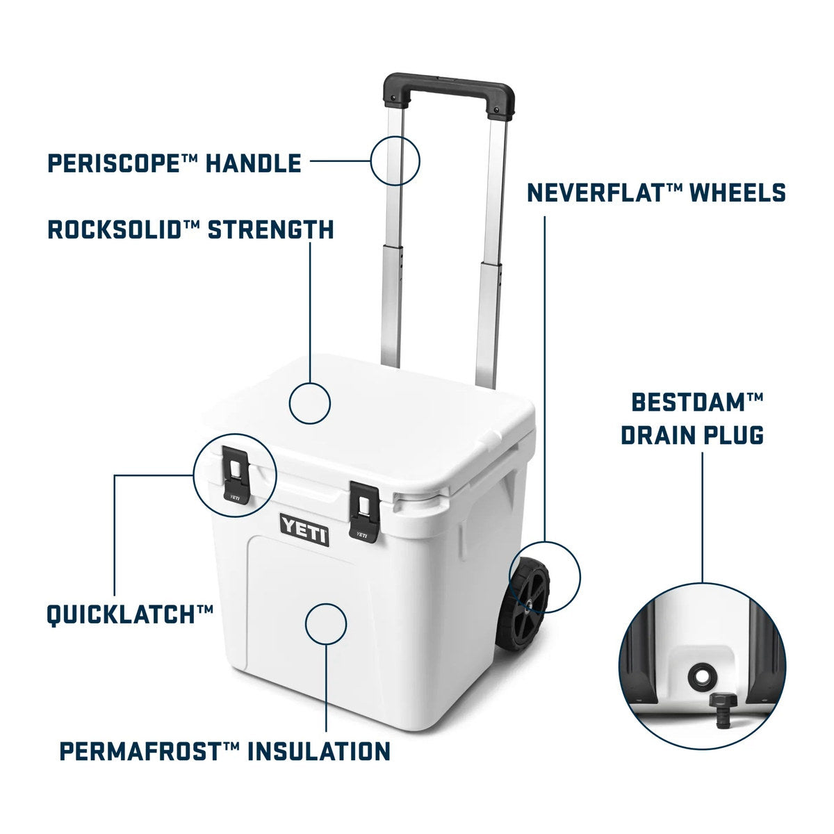 YETI Roadie 48 Wheeled Cooler - Charcoal