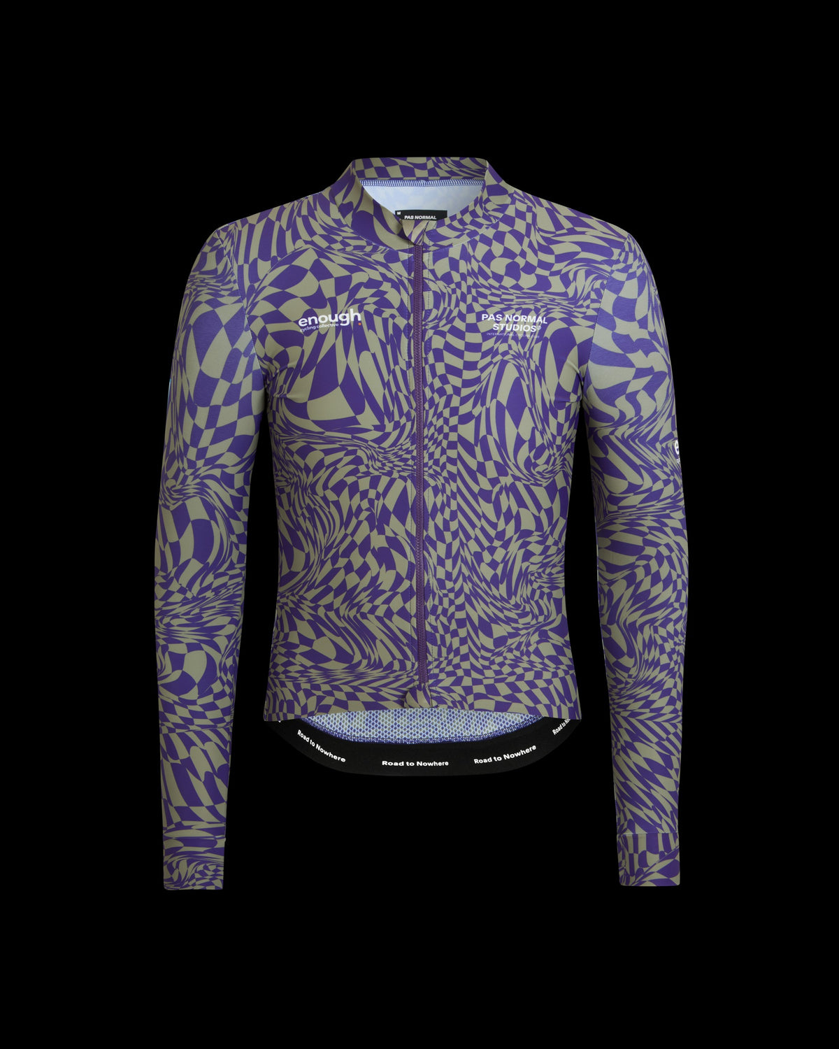 PAS NORMAL STUDIOS Men Enough Mechanism Long Sleeve Jersey - Check Dark Purple