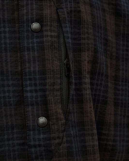 PAS NORMAL STUDIOS Off Race Seersucker Shirt - Dark Navy