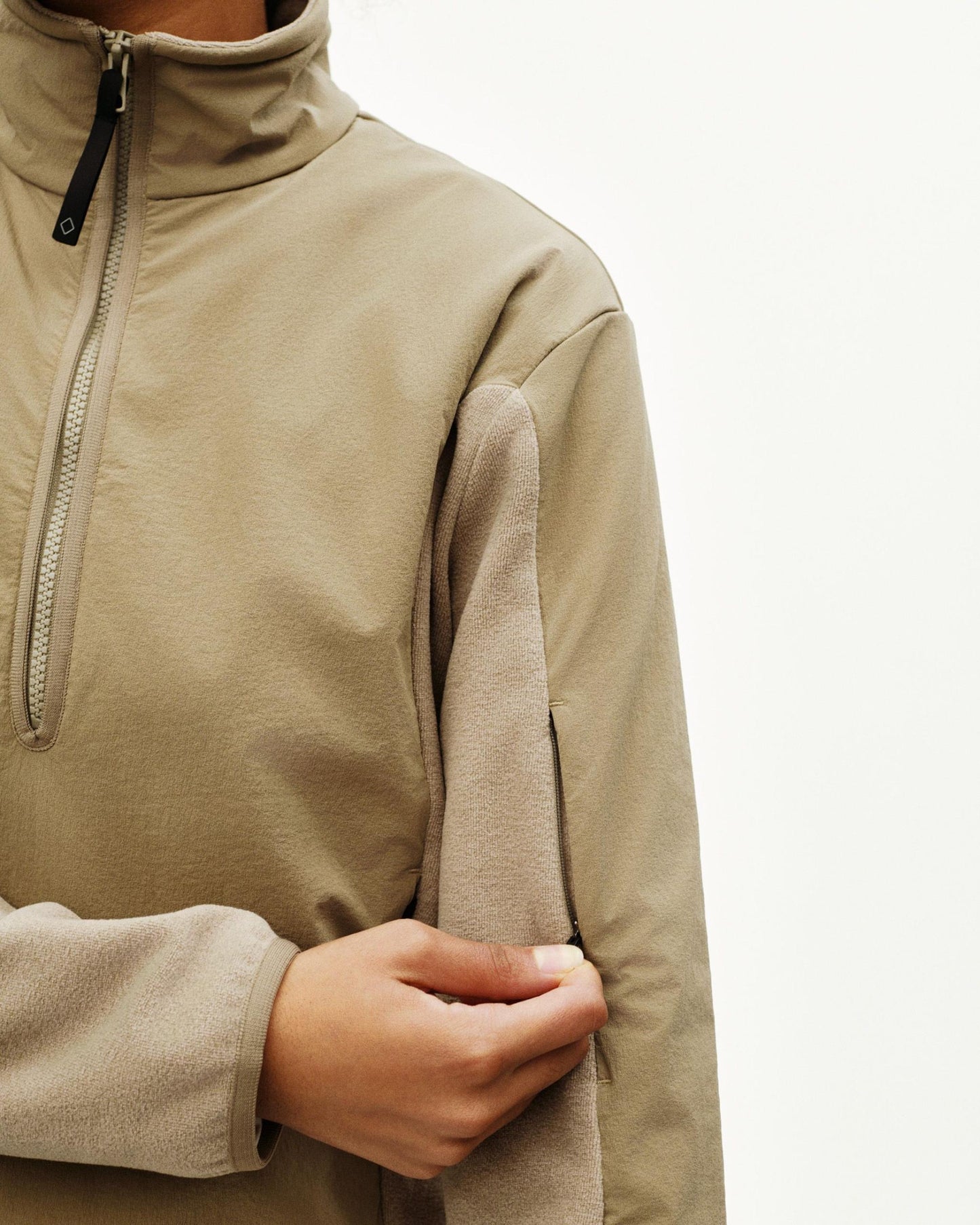 PAS NORMAL STUDIOS Off Race Light Fleece Half Zip - Beige