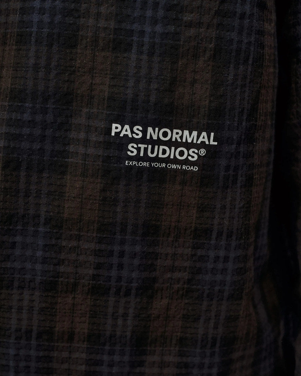 PAS NORMAL STUDIOS Off Race Seersucker Shirt - Dark Navy