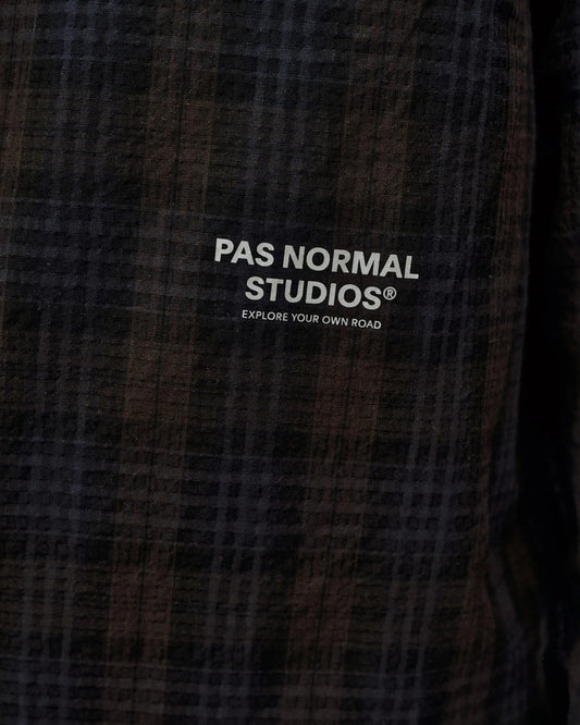 PAS NORMAL STUDIOS Off Race Seersucker Shirt - Dark Navy