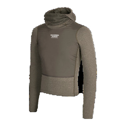 PAS NORMAL STUDIOS Thermal Hooded Windproof Baselayer - Dark Stone