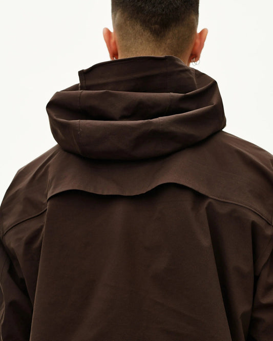 PAS NORMAL STUDIOS Off Race 3L Shell Jacket - Dark Coffee
