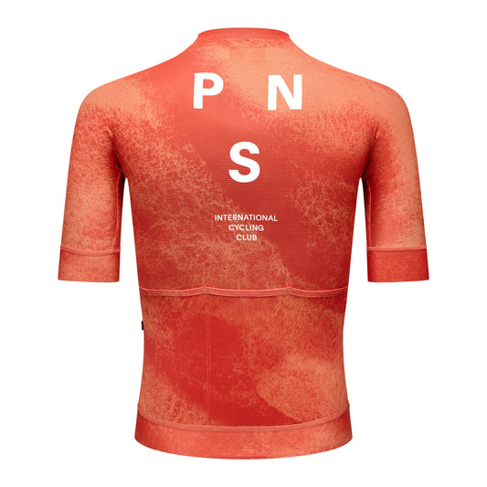PAS NORMAL STUDIOS Mechanism Jersey - AOP Hibiscus Orange