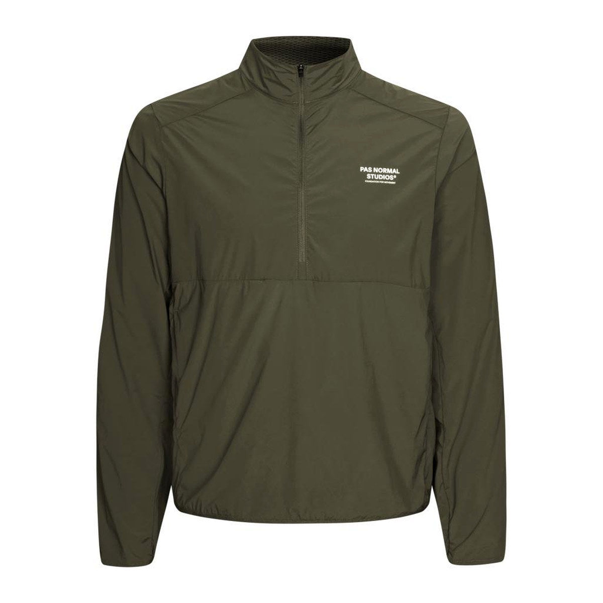 PAS NORMAL STUDIOS Balance Half Zip Jacket - Dark Olive