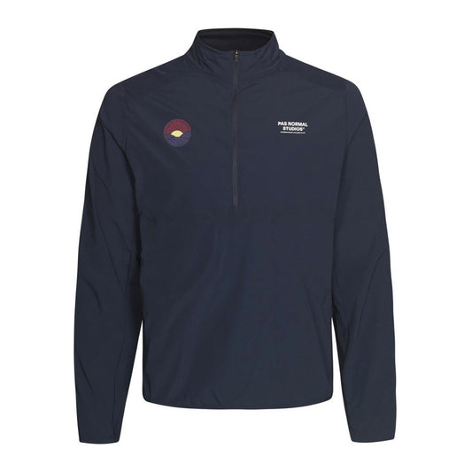 PAS NORMAL STUDIOS Balance Half Zip Jacket - Navy