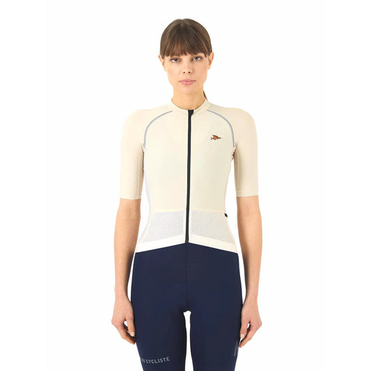 CAFE DU CYCLISTE Magda Lightweight Women Jersey - Chalk