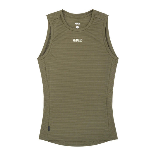 PEDALED Odyssey Power Dry Baselayer Sleeveless Women - Military Green Women