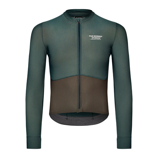 PAS NORMAL STUDIOS Men's Mechanism Pro Long Sleeve Jersey - Petroleum / Dark Olive