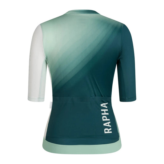 RAPHA Women's Pro Team Training Jersey III - Surface Print/Green