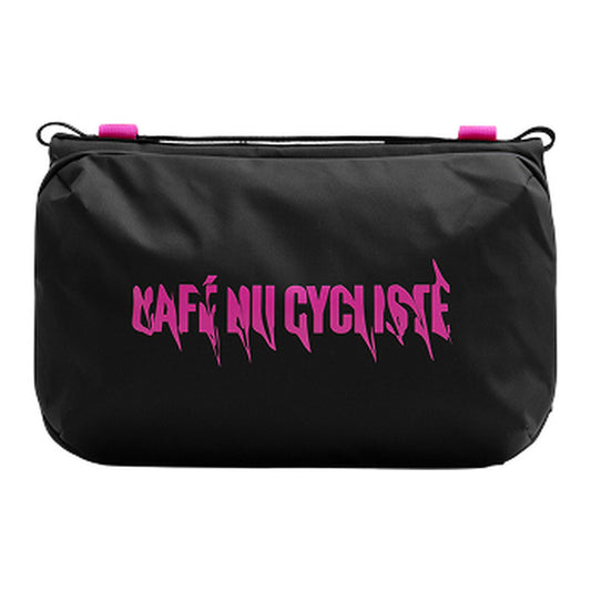 CAFÉ DU CYCLISTE Topologie Large Bottle Sacoche - Black Fuchsia