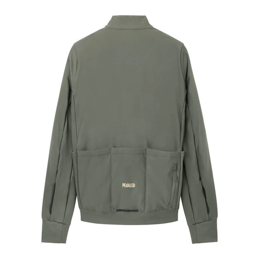 PEDALED WOMEN ODYSSEY LONG SLEEVE JERSEY - CHARCOAL GRAY