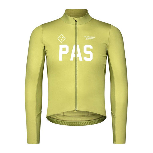 PAS NORMAL STUDIOS Men PAS Mechanism Thermal Long Sleeve Jersey 2.0 - Dark Lime