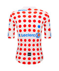 SANTINI Tour De France Official Polka Dot Jersey - White/Red/Blue
