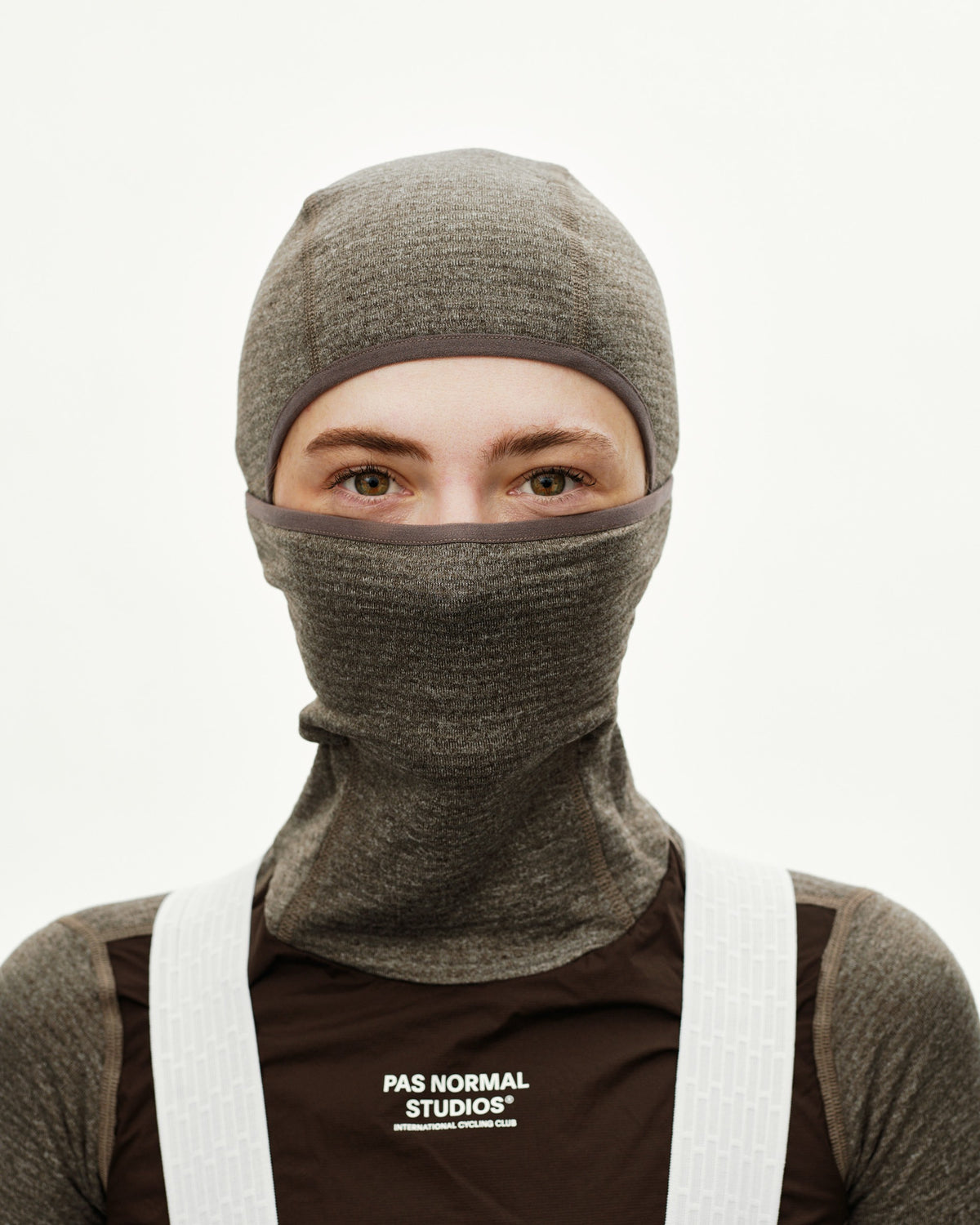 PAS NORMAL STUDIOS Women Thermal Hooded Baselayer Windproof - Dark Coffee