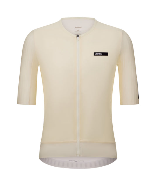 SANTINI Aero Race Unisex Korte mouwen Fietsshirt - Cream