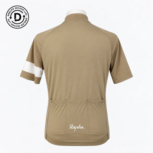Rapha Core Lightweight Jersey - Tan / White (Second life) — rear view