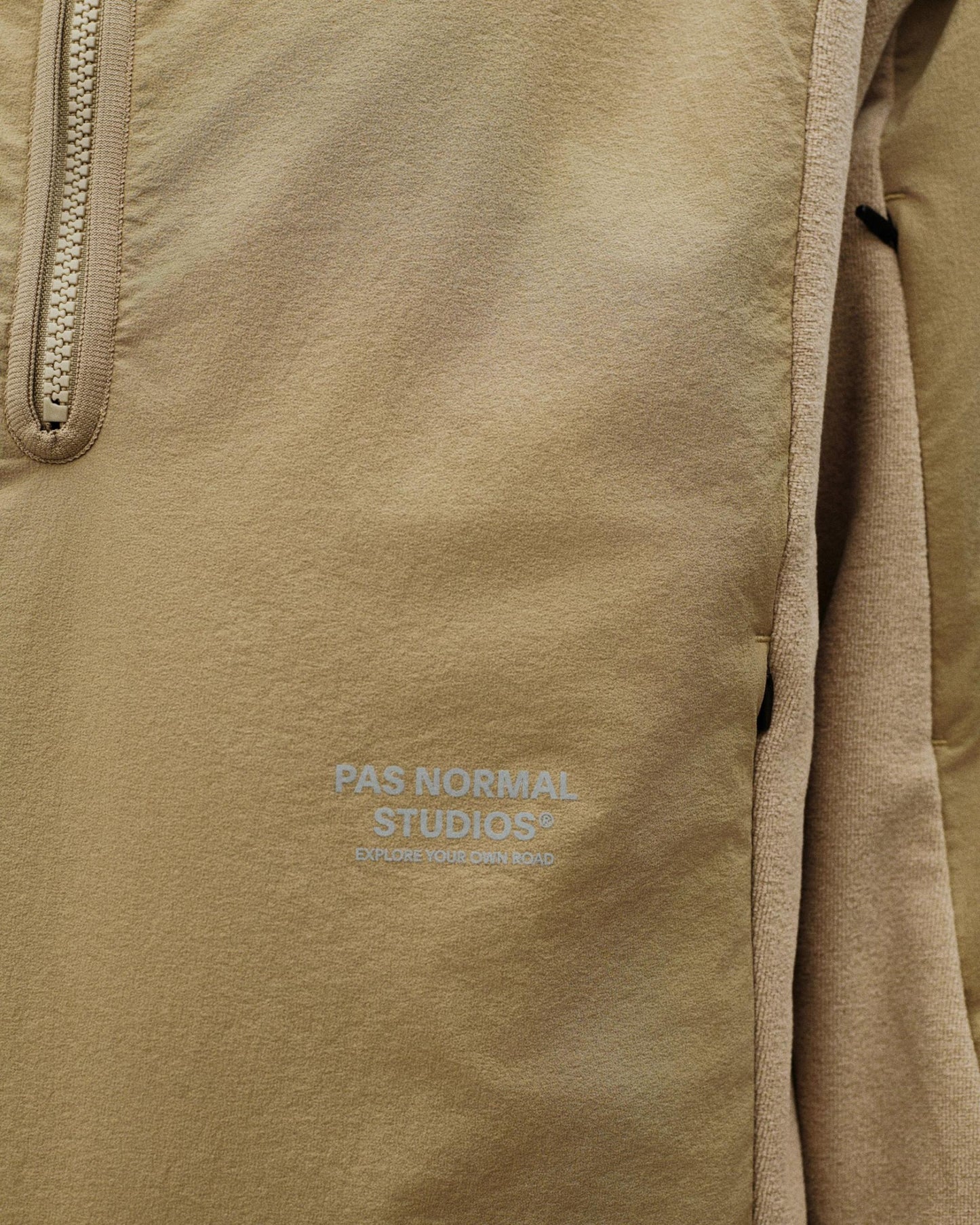 PAS NORMAL STUDIOS Off Race Light Fleece Half Zip - Beige