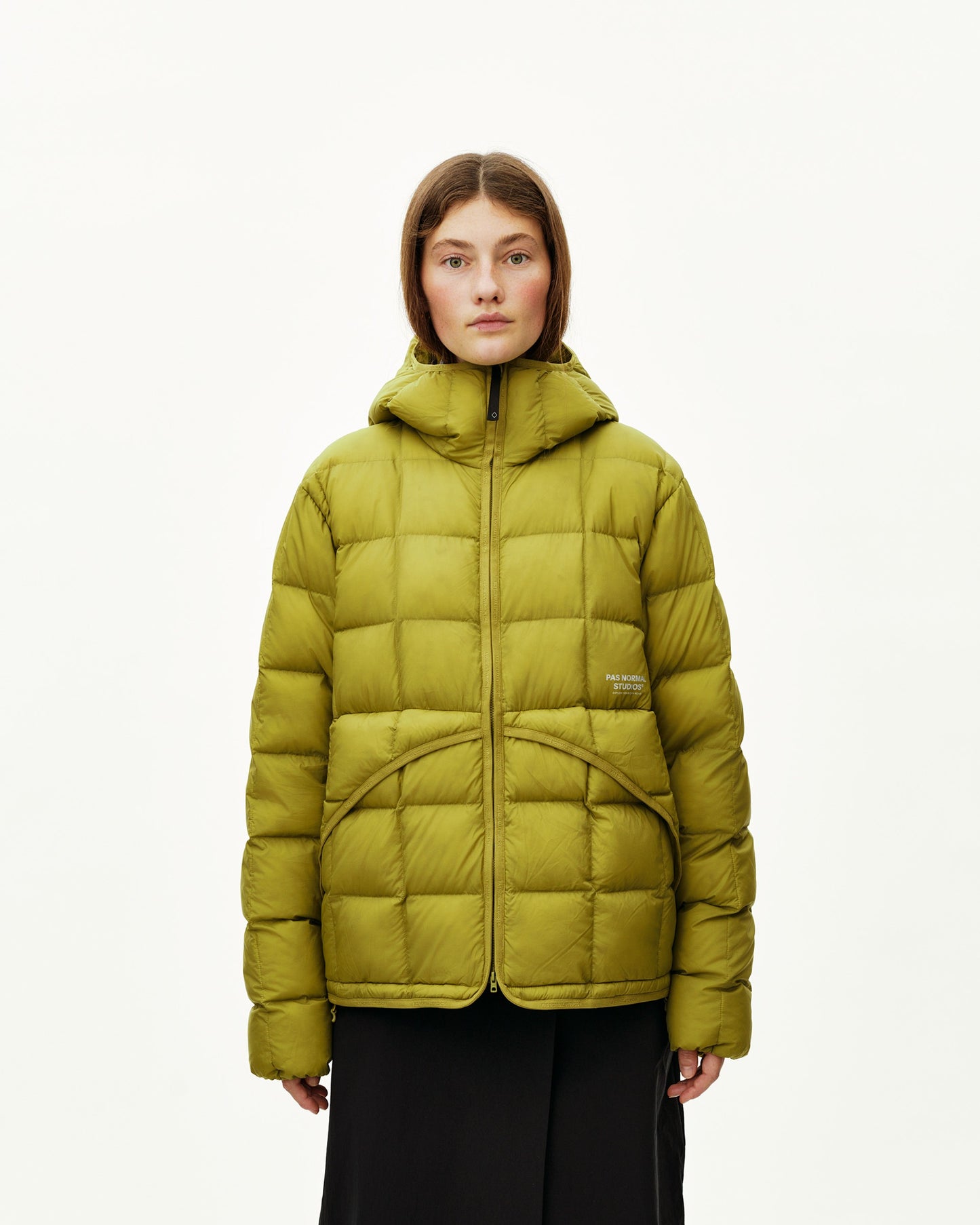 PAS NORMAL STUDIOS Off Race Down Liner Jacket - Dark Lime