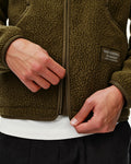 PAS NORMAL STUDIOS Off Race Pile Chaqueta polar - Deep Olive